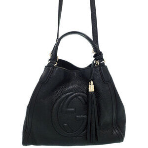 Gucci Soho shoulder bag Leather Tassel Interlocking GG
